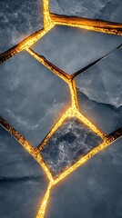 Illuminating rock formations reveal striking geological juxtaposition