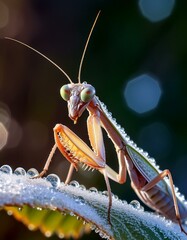 Close-Up of a Praying Mantis &ndash; Macro Photography
