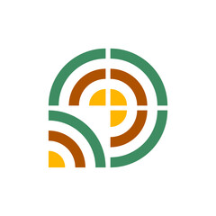 Fototapeta premium Abstract logo. Icon design. Template elements. Geometric abstract logos