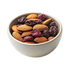 Bowl of Mixed Nuts and Dried Fruits Rich in Nutrients and Flavor