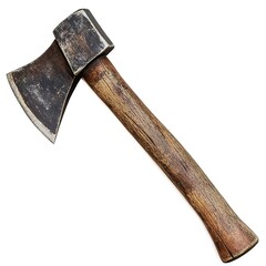 Axe Isolated on White Background, Essential Tool for Chopping, Cutting, and Outdoor Survival
