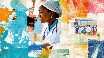 Collage of Global Healthcare Professionals in Action