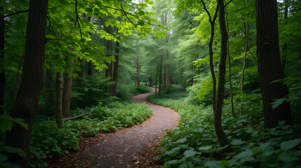 Fototapeta premium Serene Forest Pathway