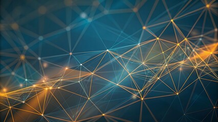 Fototapeta premium Futuristic financial dashboards and luxury business charts with glowing neon lines, gold accents, and connected nodes for corporate branding