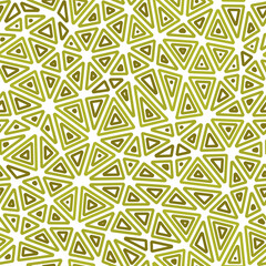 Triangles background design. Medium shape size. Multiple repeated inner triangles. Single color tone style. Repeatable pattern. Stylish vector tiles. Seamless vector illustration.