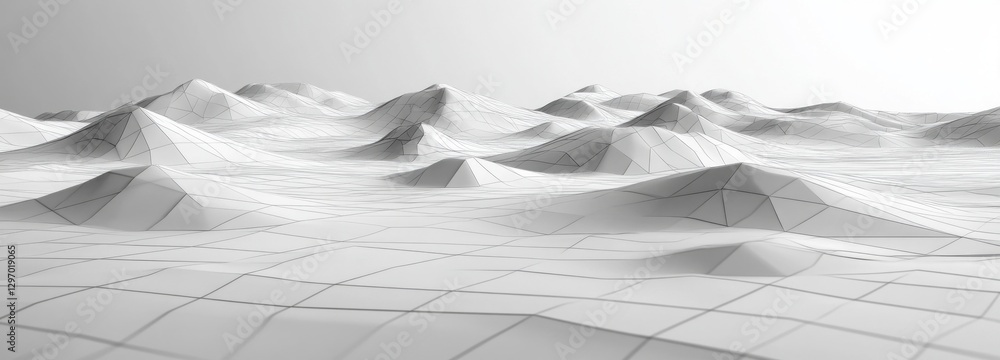 Poster a white background with a lot of lines. abstract background of technology wave and dot.