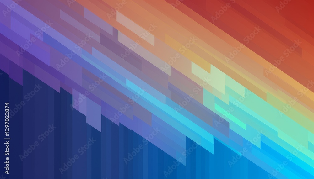 Poster colorful abstract design with a gradient of colors transitioning from deep purple to bright yellow a