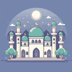 vector image of a beautiful mosque