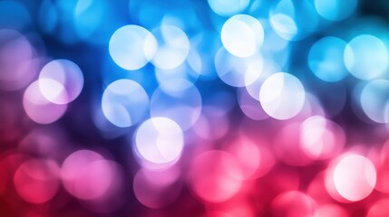 Fototapeta premium Dreamy Soft Bokeh Blend of Red, White, and Blue Lights