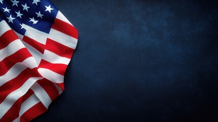 Obraz premium Elegant American Flag Background for Independence Day Promotions