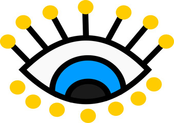 Evil eye vector illustration. evil eye image	