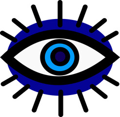 Evil eye vector illustration. evil eye image	