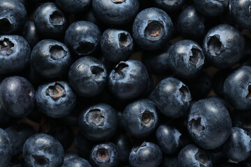 High-Quality Macro Photography of Fresh Blueberries with Detailed Texture