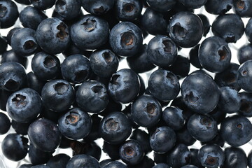 High-Quality Macro Photography of Fresh Blueberries with Detailed Texture