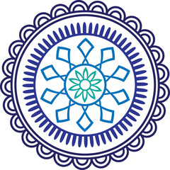 Fototapeta premium Elegant Floral Mandala Showcasing Symmetry and Beauty