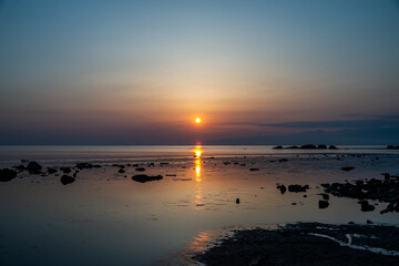 雨晴海岸 日の出