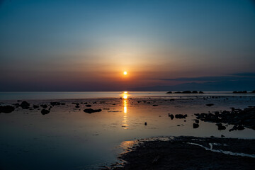 雨晴海岸 日の出
