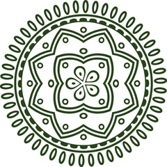 Elegant Floral Mandala Showcasing Symmetry and Beauty