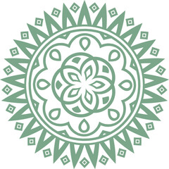 Elegant Floral Mandala Showcasing Symmetry and Beauty