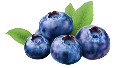 Obraz premium Fresh blueberry or raspberry, beautifully displayed for healthy snacking isolated on transparent background.