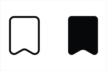 Bookmark icon. sign for mobile concept and web design. vector illustration