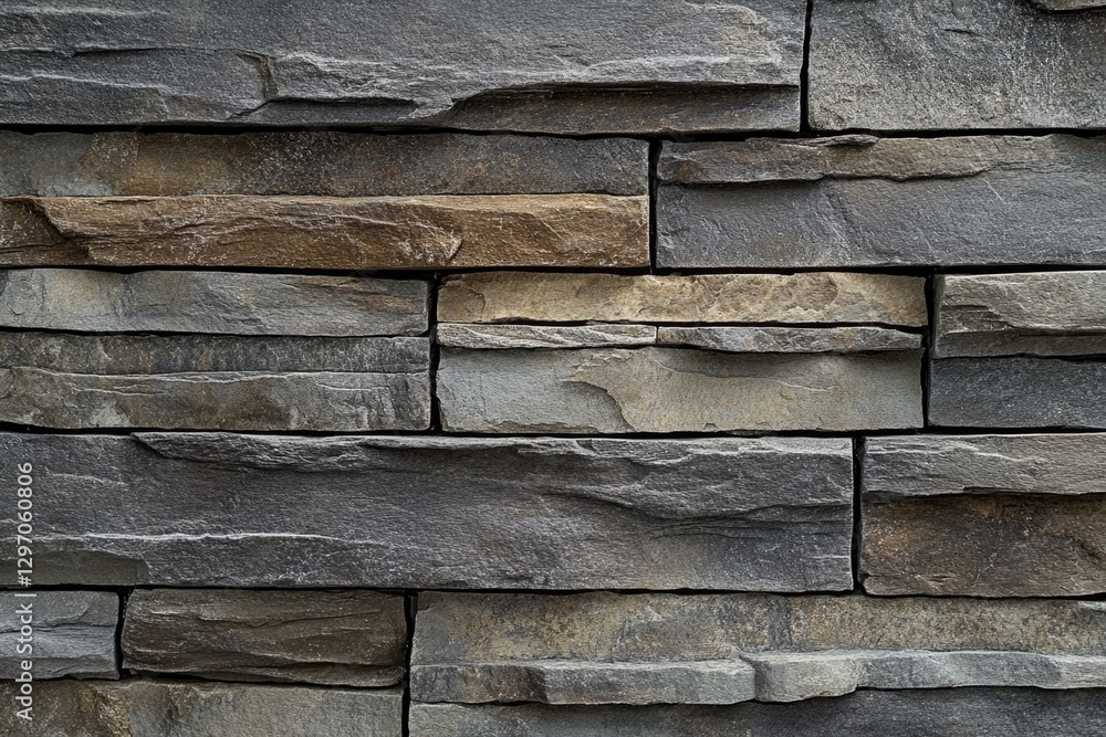 Poster close-up shot of a stone wall with a fire hydrant installed, suitable for use in architecture or inf