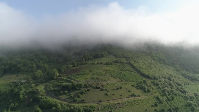 fog in the mountains