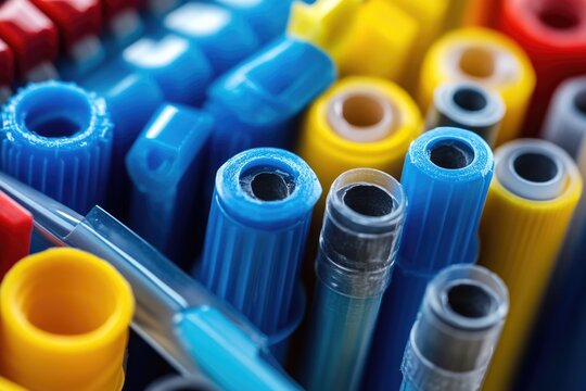 A collection of colorful pens photographed in a single frame