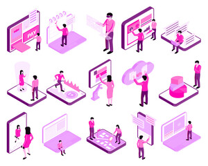 Flat website illustration pack
