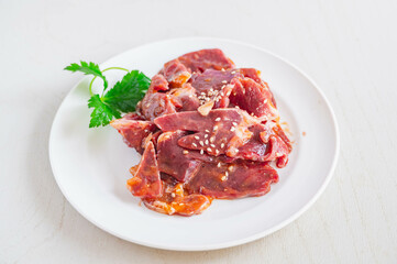 味付け豚ハツスライス　国産