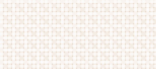 Beige and white plaid fabric texture background