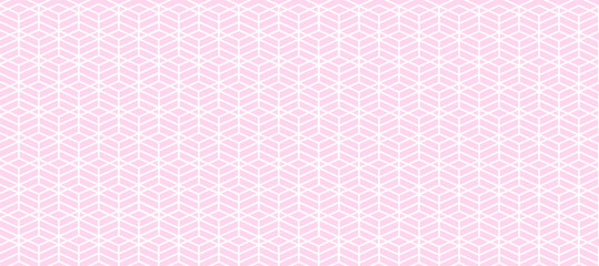 Pink abstract seamless pattern with white tracery decor