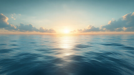 Fototapeta premium Exquisite digital artwork showcasing serene coastal views with a bright light tone, emphasizing modern aesthetics and peaceful natural beauty.