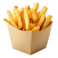 Delicious french potato fries isolated