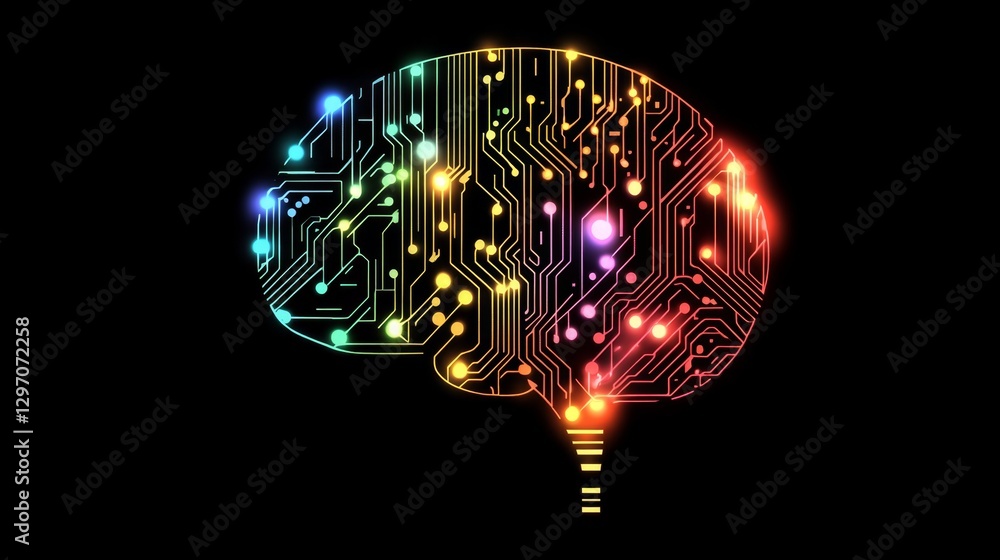 Poster brain circuitry: a visual representation of modern technology
