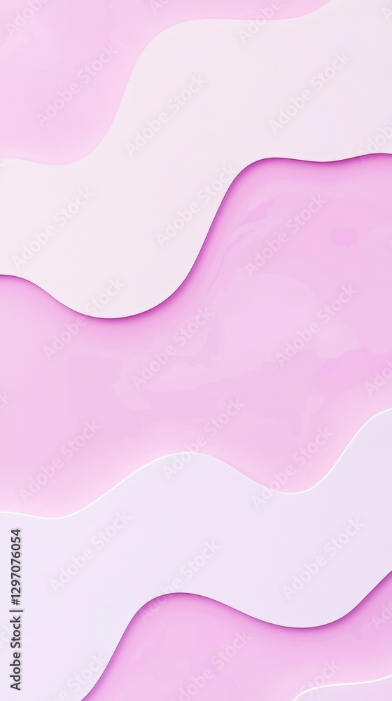 Aufkleber modern abstract background featuring pink and white wavy stripes creating a visually appealing desig