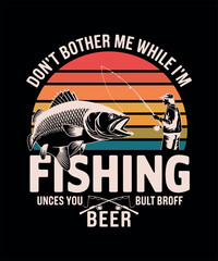 Fishing T-shirt Design