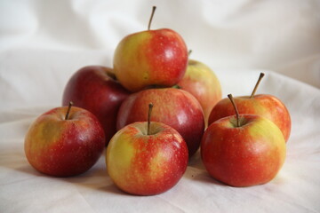 Petites pommes rouges bio
