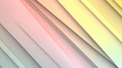 Obraz premium Abstract Layered Planes with Pastel Color Gradient