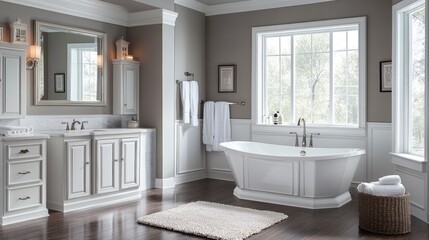 Timeless elegance  a classic bathroom design that blends style and functionality perfectly