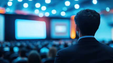 Audience Member Facing Screens in Large Auditorium