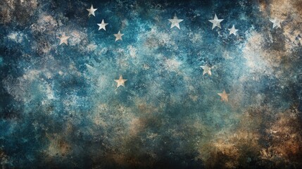 Grunge Background with Subtle American Flag Elements for Edgy Look