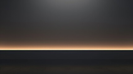Fototapeta premium Dark Wall with Horizontal Light Strip