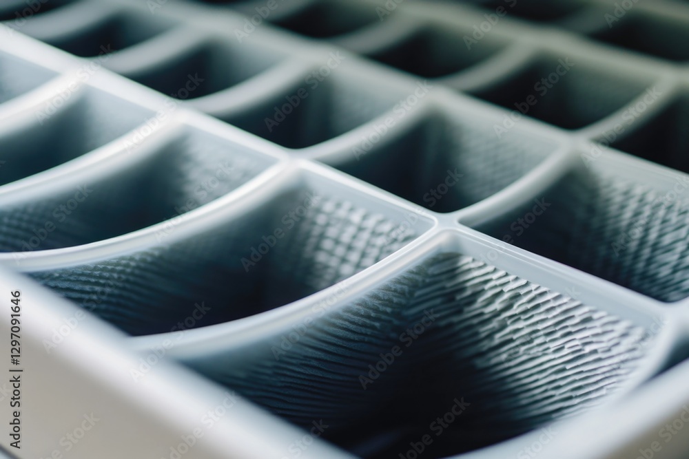 Aufkleber a close-up shot of a tray filled with multiple cups, ideal for use as a background or in still life 