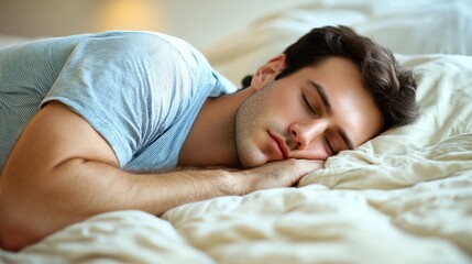 Obraz premium Peaceful Sleep in a Cozy Bedroom