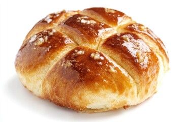 A delicious-looking pastry up close