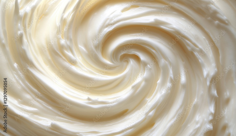 Poster creamy swirl of freshly whipped butter with soft texture and smooth finish capturing the essence of 