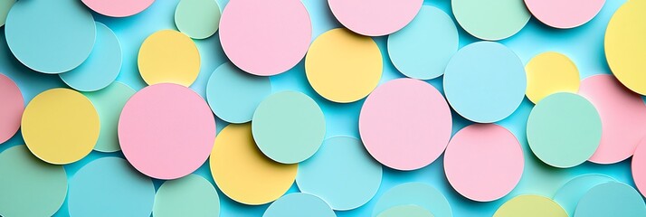 Minimalist line art of overlapping circles pastel shades with a focus on symmetry and balance for website banners