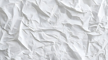 Obraz premium crumpled white paper texture, abstract background