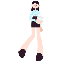 business woman with a papers, woman holding papers in the hand, office woork, business suit